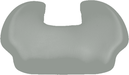 SIEMENS Sirona M1 (+) / C-Serie (+) Rückenpolster schmal mit motorischer Kopfstütze Ultradent hellgrau 1011