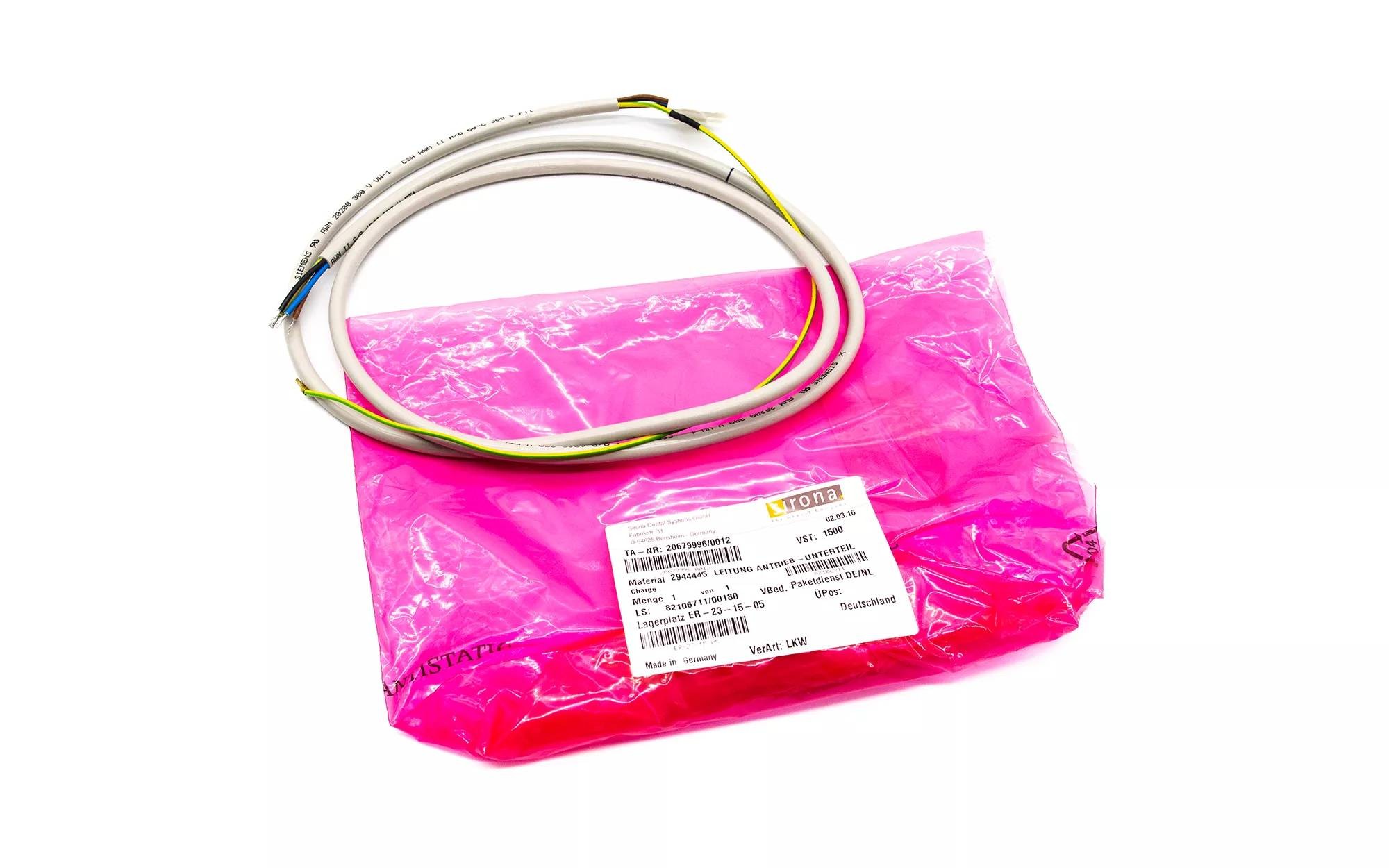 SIEMENS Sirona M1 Leitung Antrieb Unterteil - neu - 29 44 445