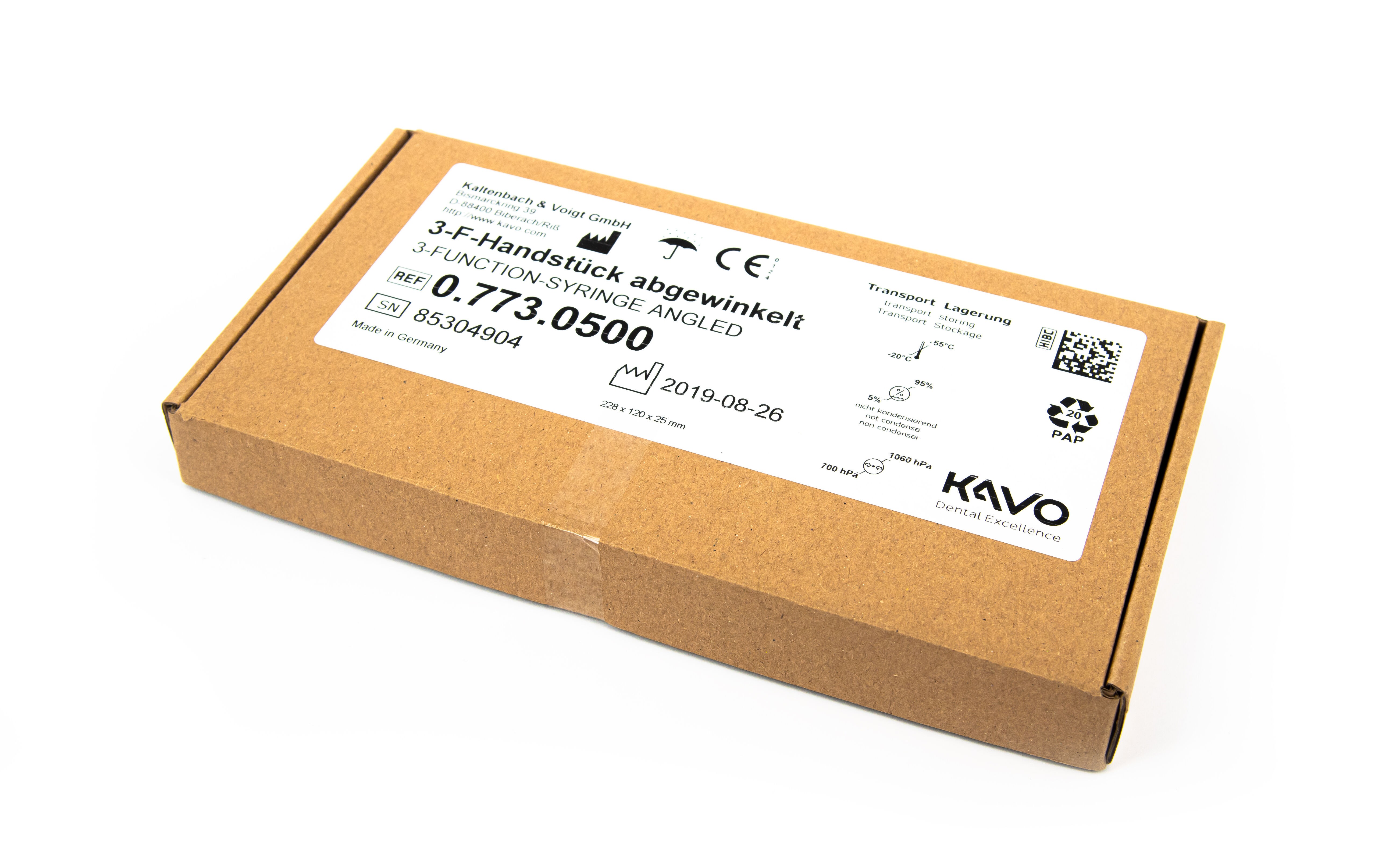 KaVo 3-F Multifunktionsspritze abgewinkelt - neu - 0.773.0500