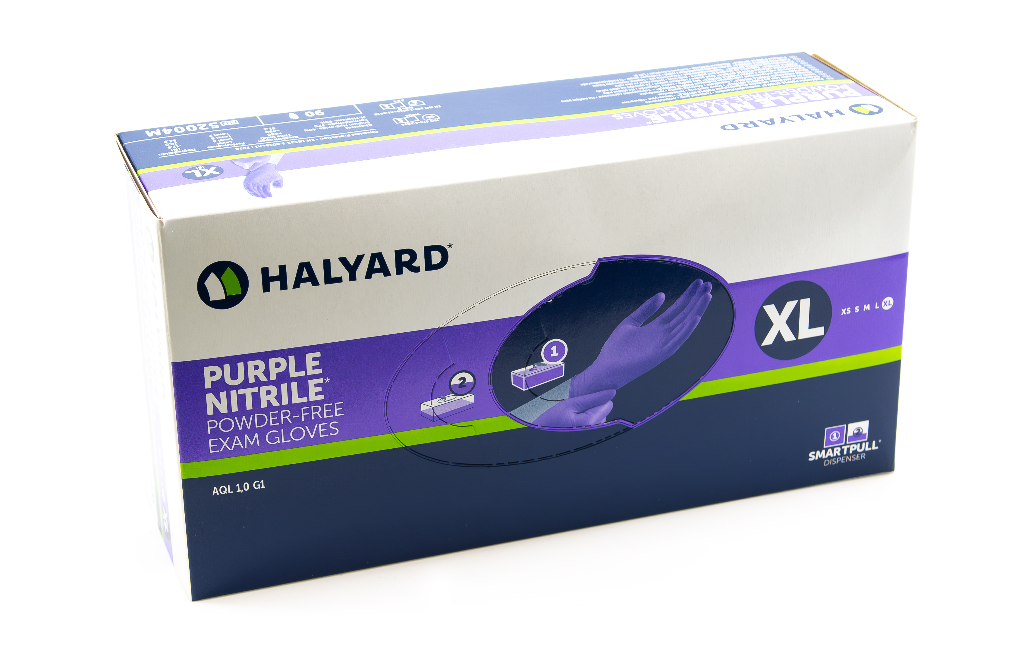 O&M Halyard - Purple Nitrile Untersuchungshandschuhe XL