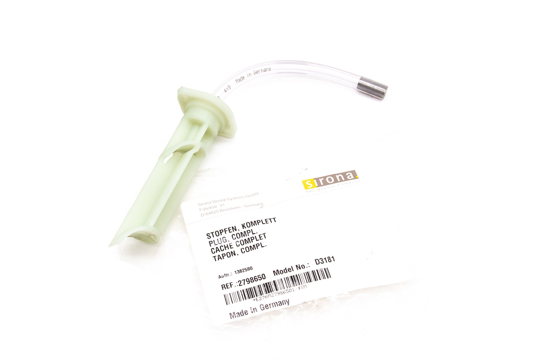 SIEMENS Sirona Stopfen komplett - neu - 27 98 650