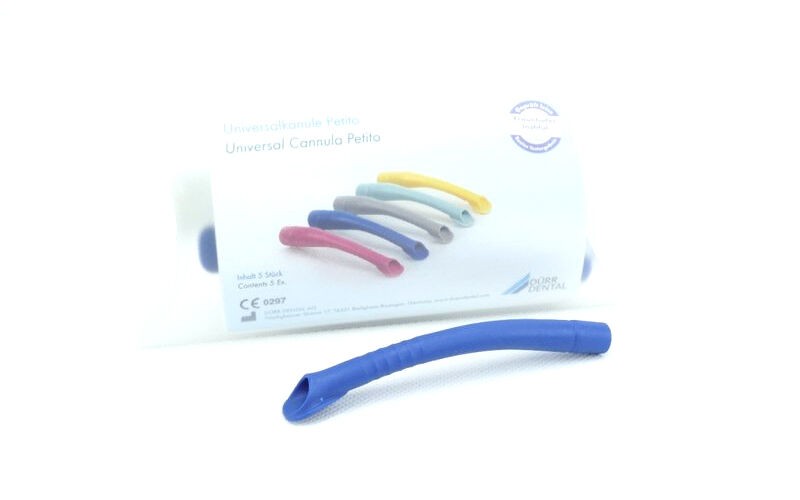 Dürr Dental Universalkanüle Petito - blau - 16mm - 5 Stück