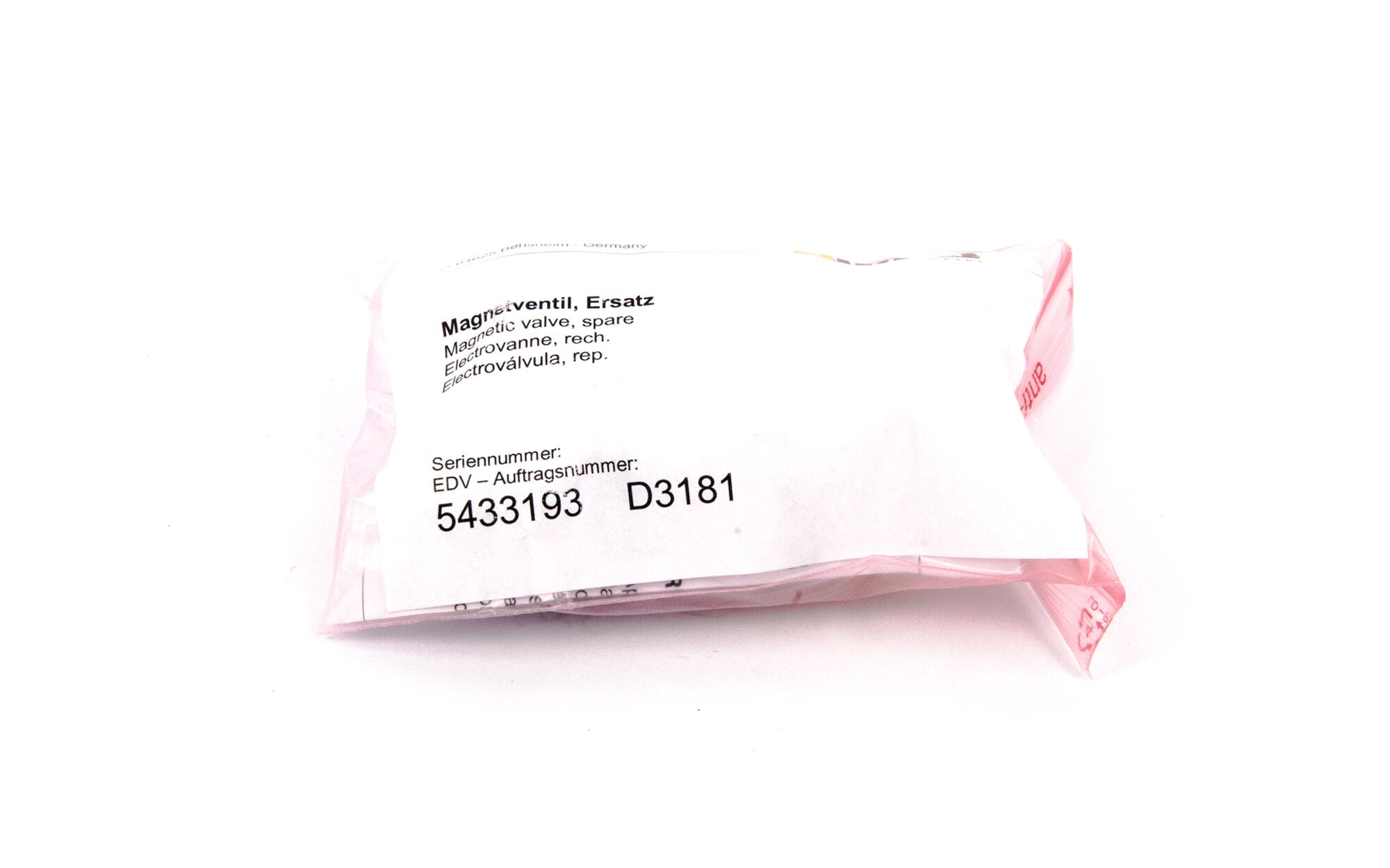 SIEMENS Sirona Magnetventil, Ersatz - gebraucht - 54 33 193