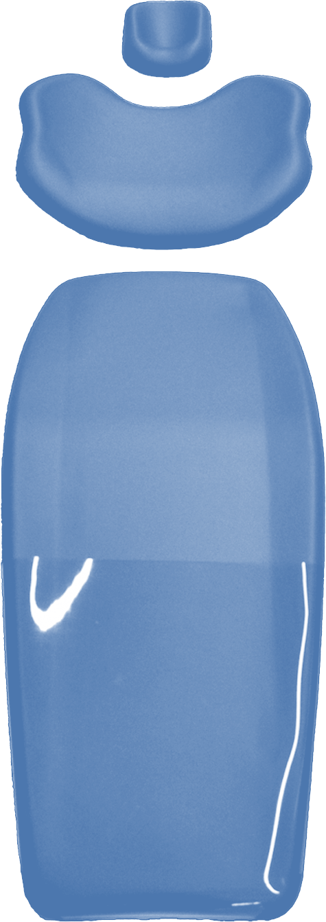 KaVo Estetica 1065 / 1066 Polstersatz mit Comfort-Rückenlehne - neu - im REP-AT. Ultradent pastellblau 5023 / pazifikblau 113