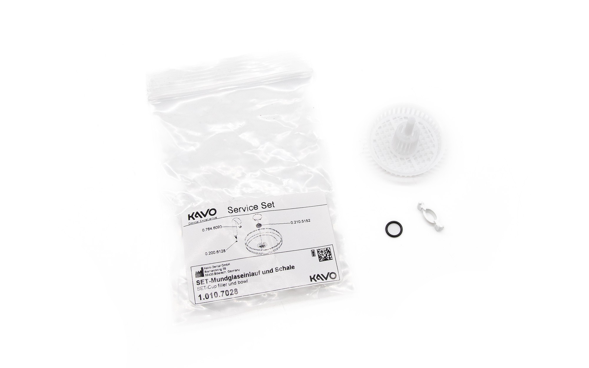 KaVo Service SET-Mundglaseinlauf und Schale - neu - 1.010.7028