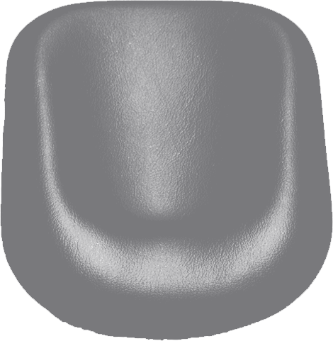 Kopfpolster KaVo Estetica 1065 / 1066 Ultradent platingrau 9007