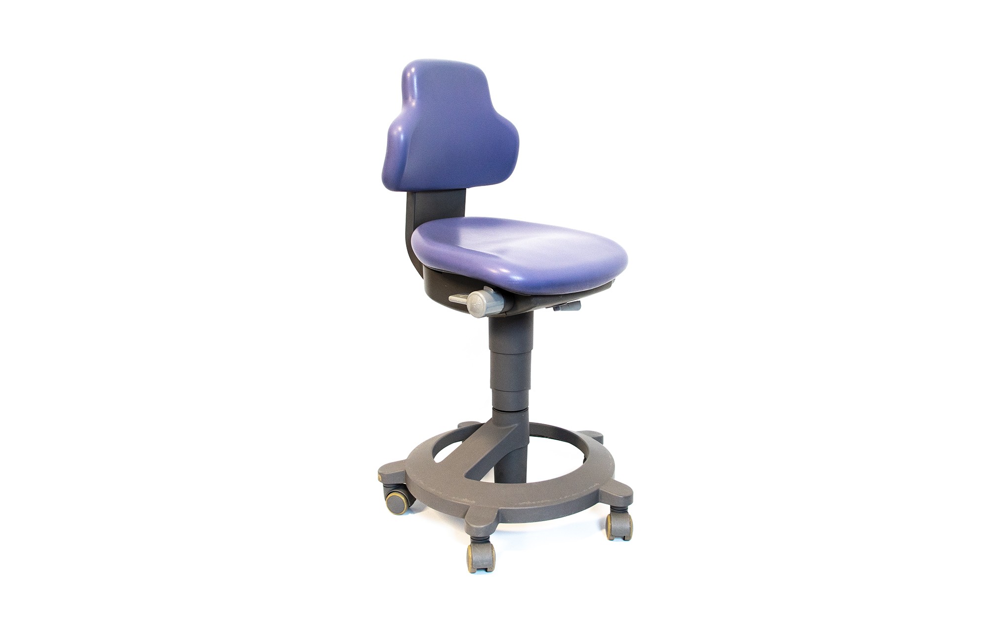 SIEMENS Sirona Arztstuhl / Rollhocker C-Serie - gebraucht - lila