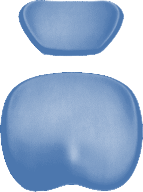 Polsterset KaVo Physio Evo / One Arbeitsstuhl Ultradent / Mikrona pastellblau 5023