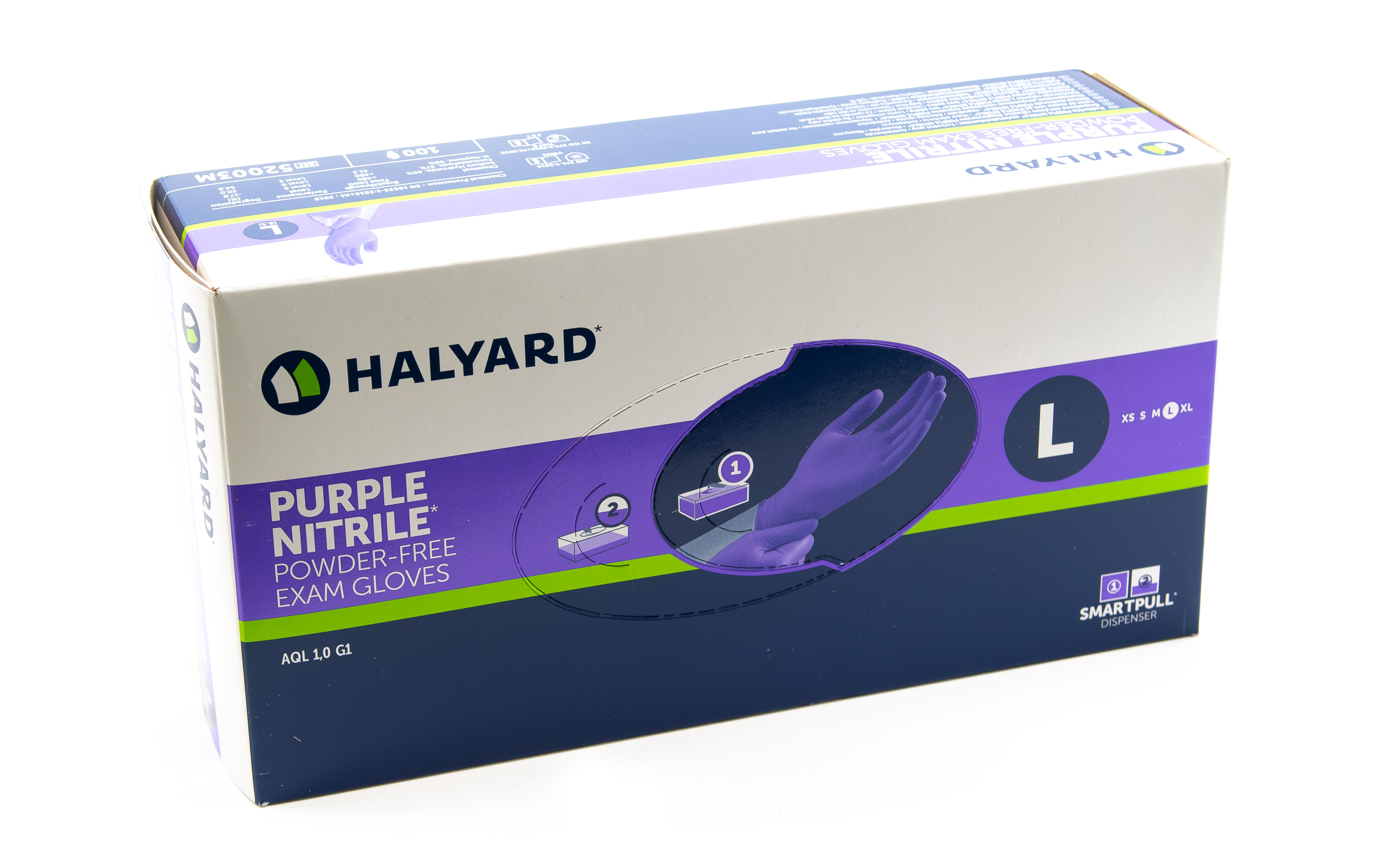 O&M Halyard - Purple Nitrile Untersuchungshandschuhe L