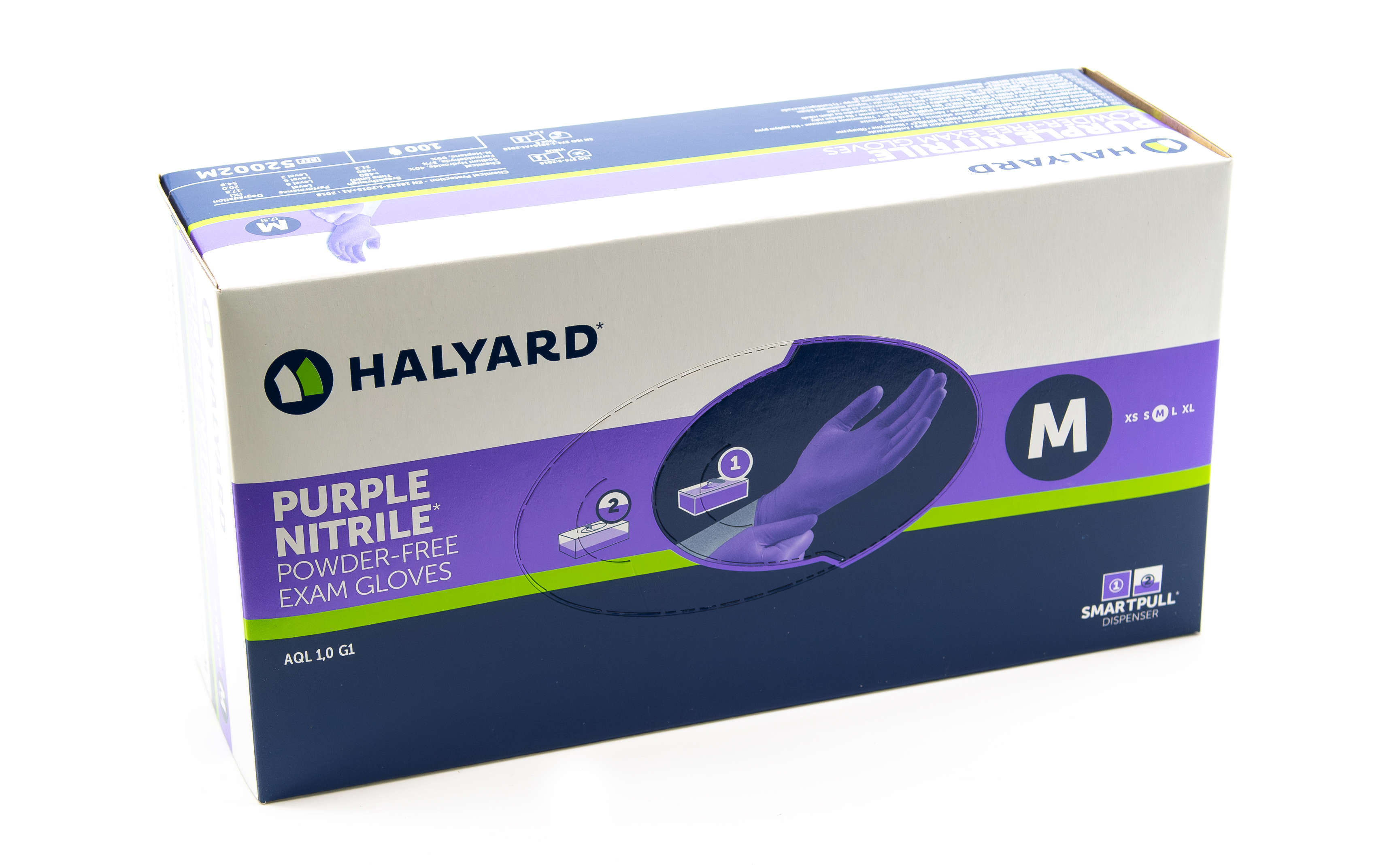 O&M Halyard - Purple Nitrile Untersuchungshandschuhe M