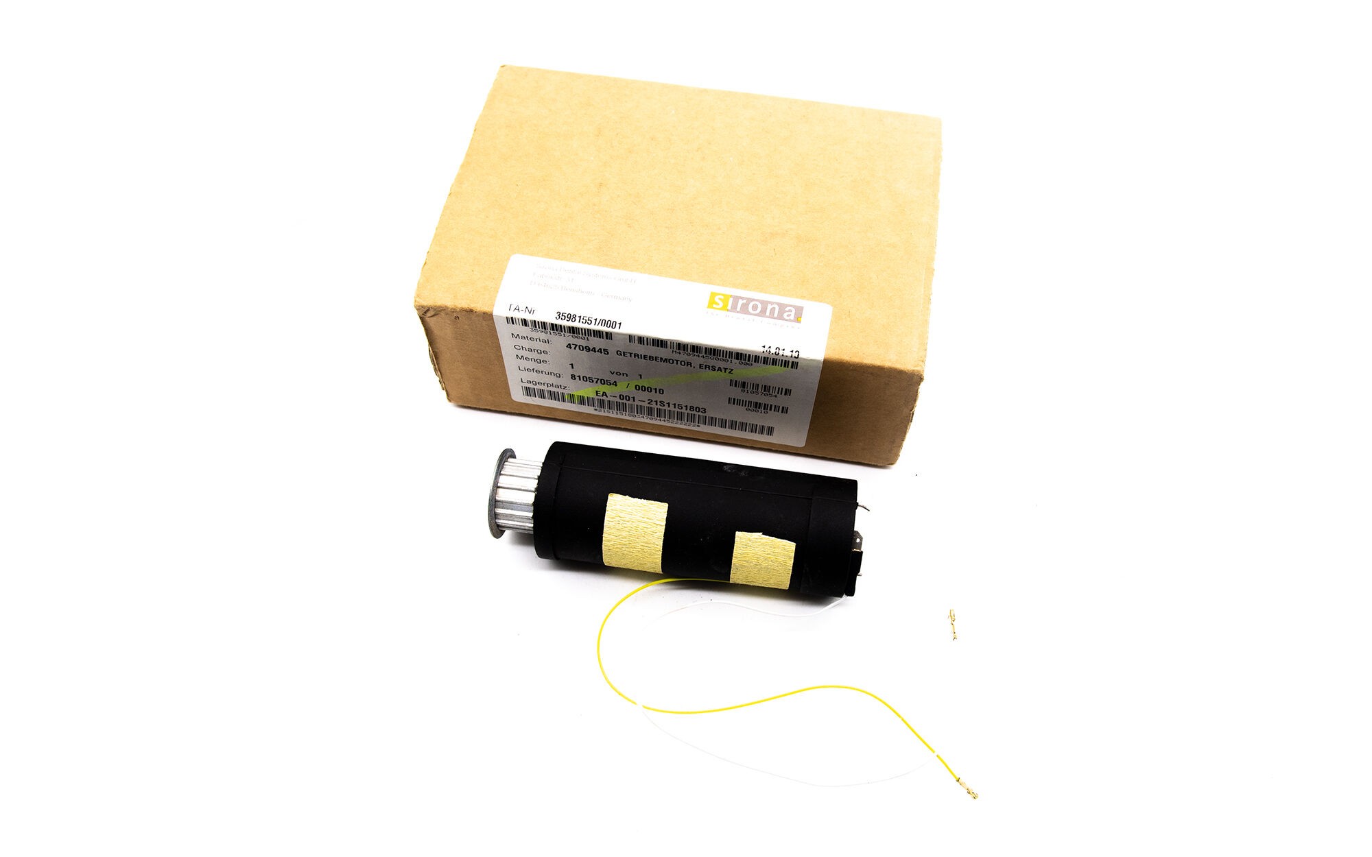 SIEMENS Sirona M1 Getriebemotor - flache Kopfstütze - 47 09 445