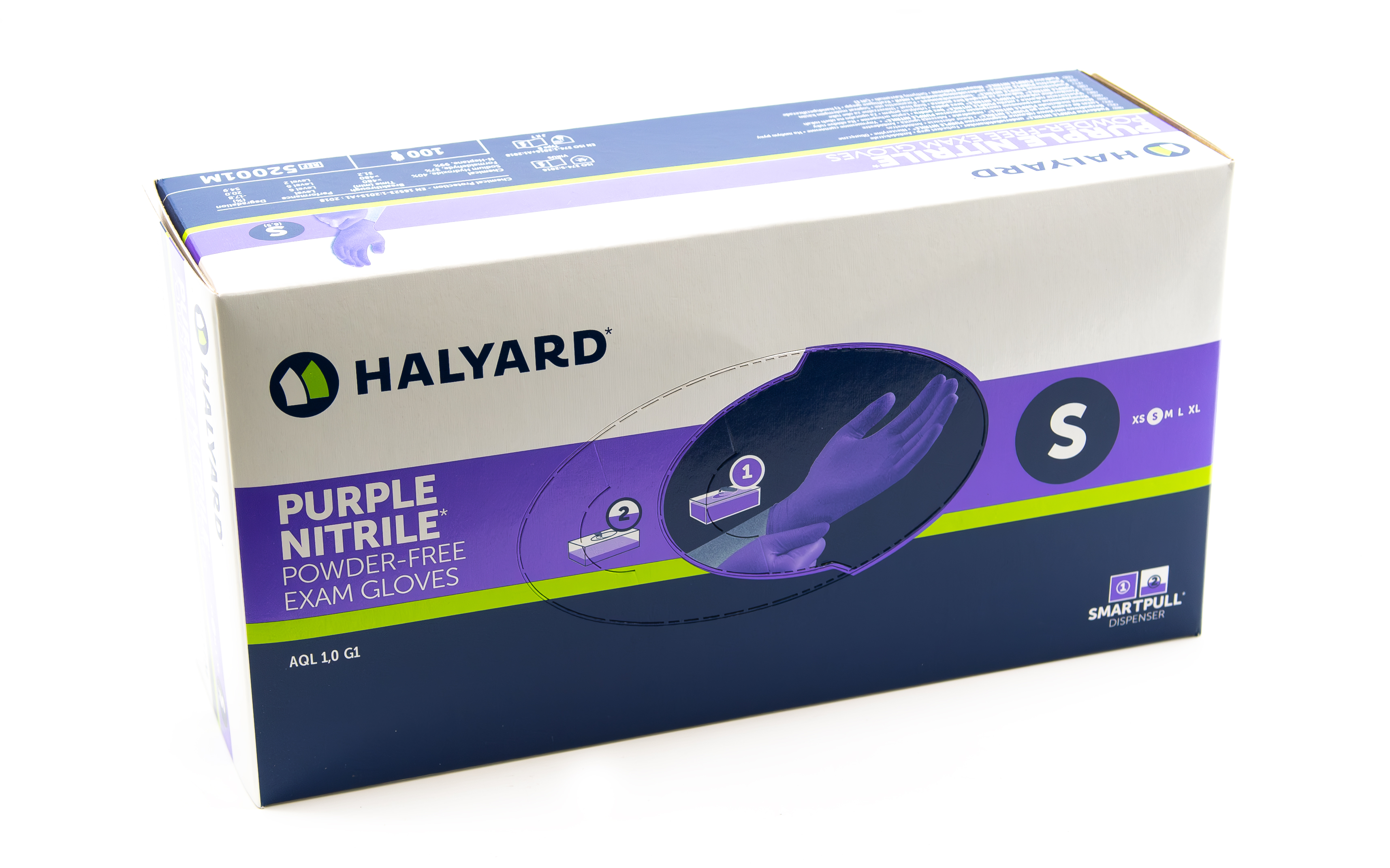 O&M Halyard - Purple Nitrile Untersuchungshandschuhe S