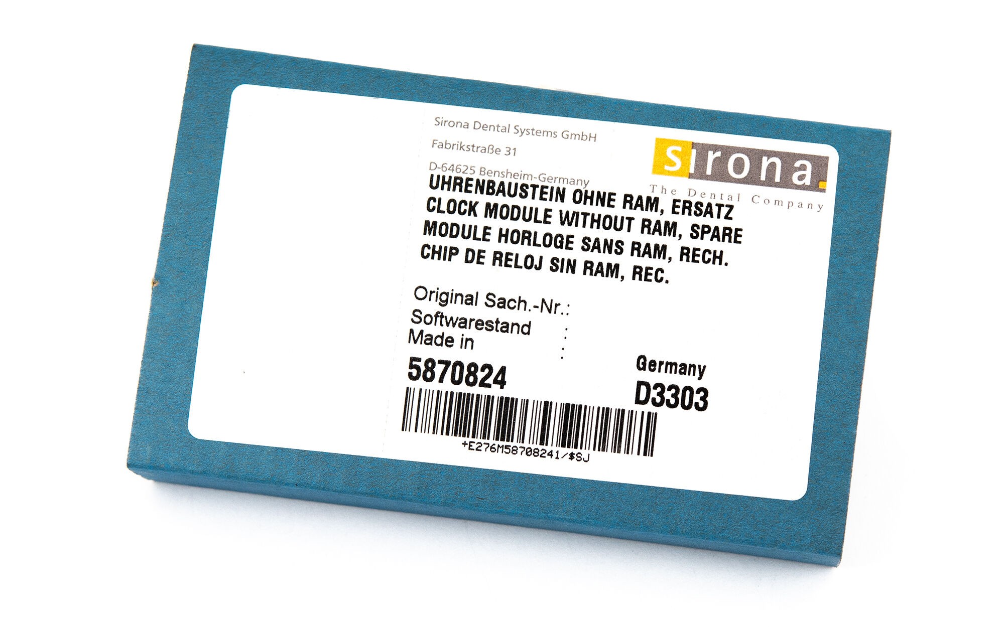 SIEMENS Sirona C2, C3, C4 CJ Platine Uhrenbaustein - 58 70 824